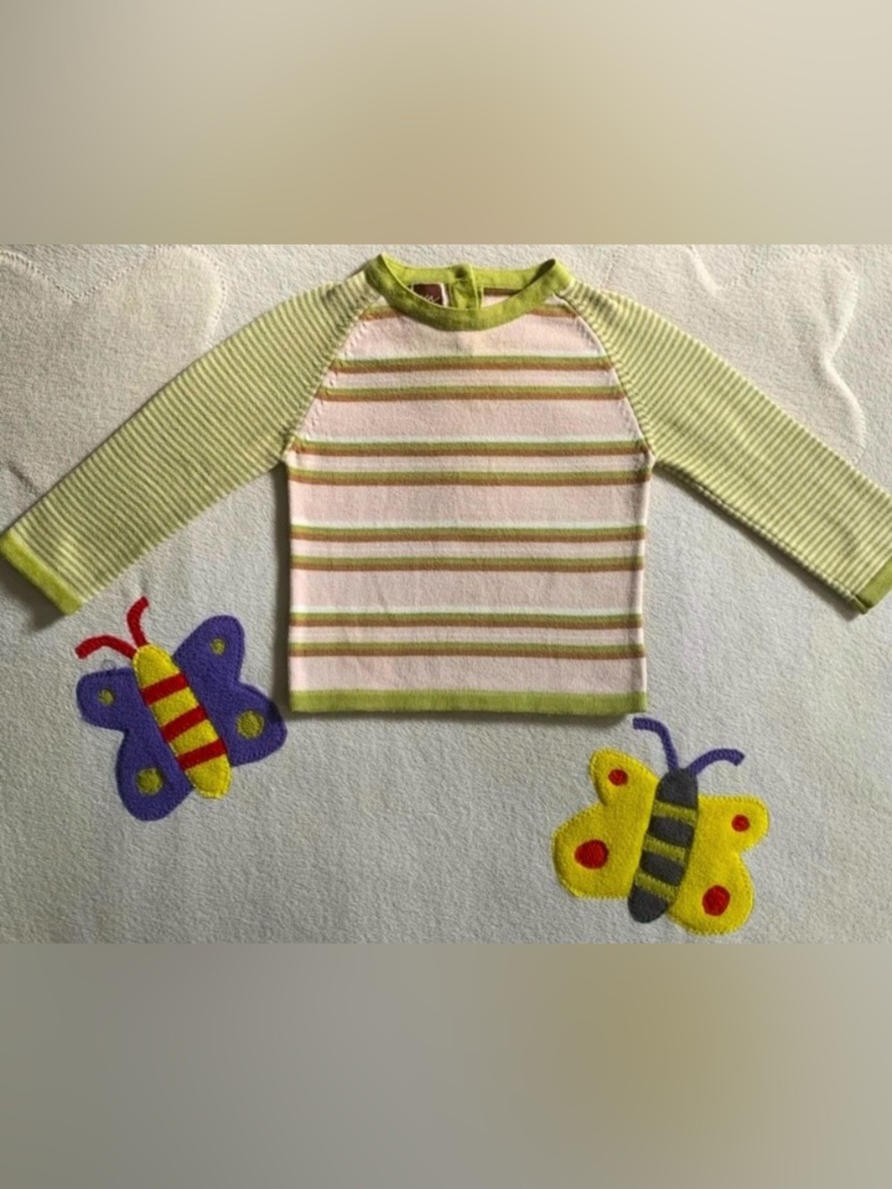 TEA Collection Striped Pima Cotton Sweater Pullover